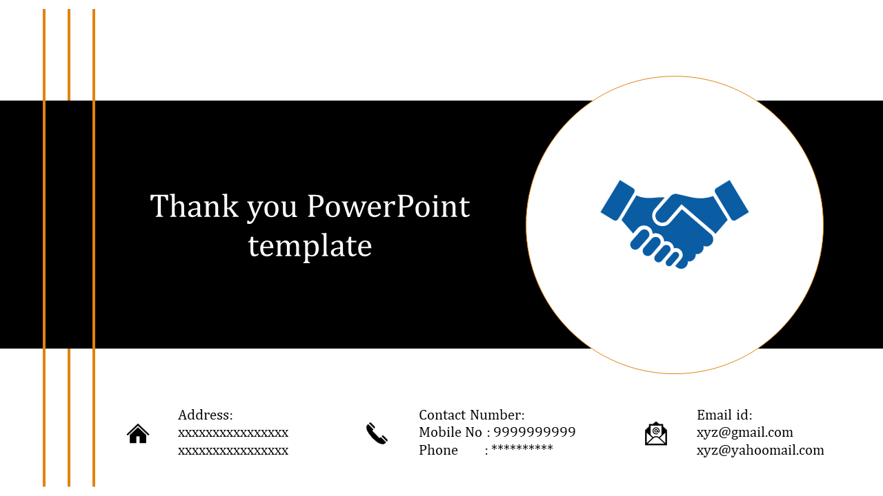 Editable Thank You PowerPoint Template for Presentation